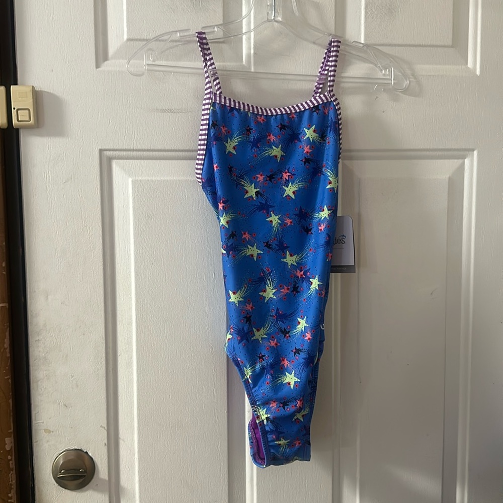 Dolfin Uglies Stargazer Print One Piece Swimsuit: BLUE: NEW WITH TAGS: SIZE 16